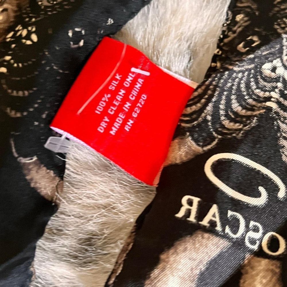 OSCAR DE LA RENTA Leopard Cheetah Mix Animal Print 100% Silk - Picture 2 of 5